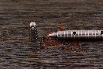 Титановая тактическая ручка Дмитрия Стрельцова «Ассасин» оксидированная светлая