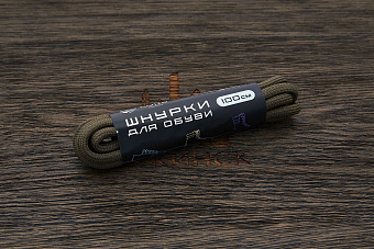 Шнурки для обуви, 100см, хаки