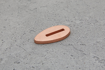 Больстер из меди 3мм, 34x18мм