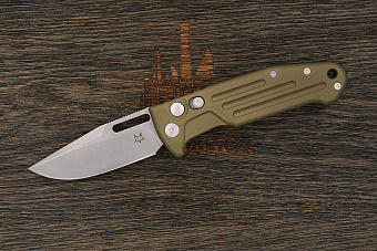 Автоматический складной нож Fox Knives New Smarty, сталь N690, рукоять алюминий зеленый