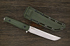 Нож тактический Kizlyar Supreme Senpai, клинок 171мм, сталь AUS-8, рукоять кратон оливковый - фото №2