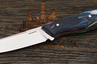 Разделочный нож Къметь, клинок 90мм, сталь Elmax, рукоять микарта