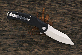 Нож складной QSP Snipe, клинок 90мм, сталь D2, рукоять G10 чёрный